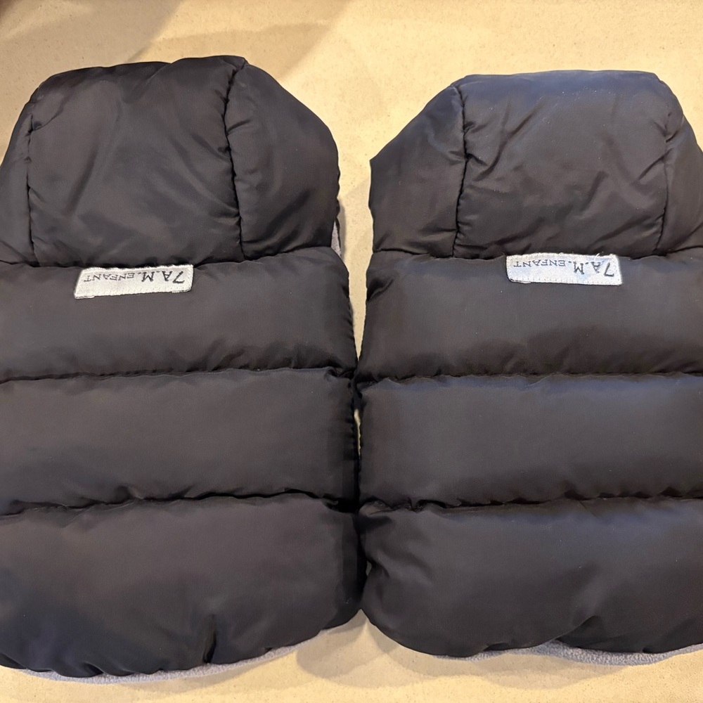 7am Enfant Stroller Mittens Muffs Black